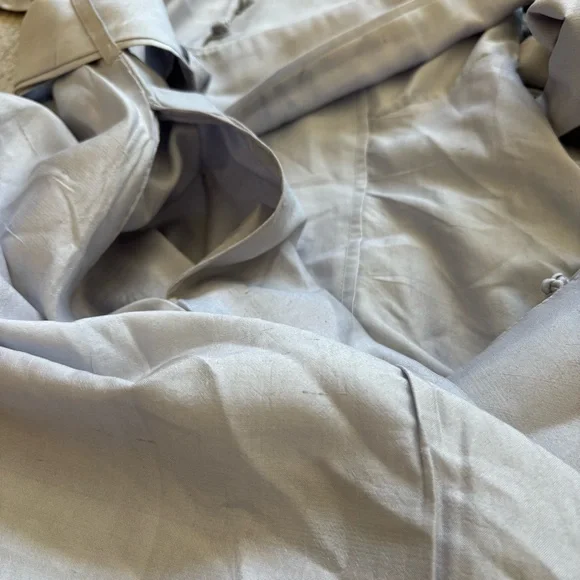 SUE SARTOR Light Blue Maxi Dress with Belt and Flutter Short Sleeves XS Feminine - Picture 8 of 8